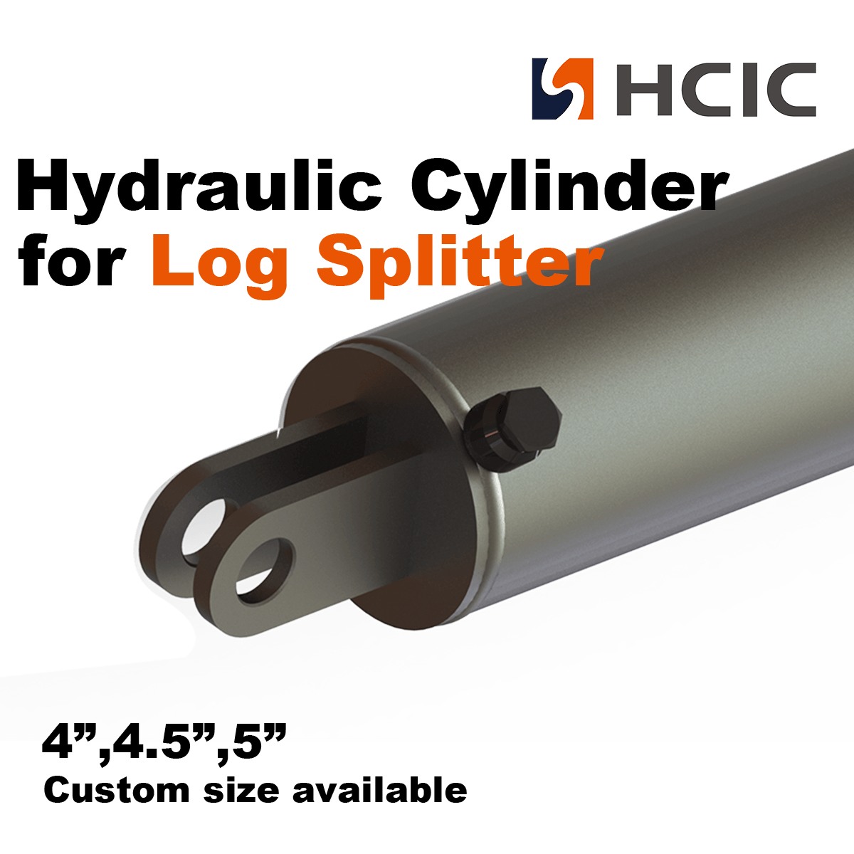 Log Splitter Cylinder: 5″ Bore, 30″ Stroke, 3.5″ Rod